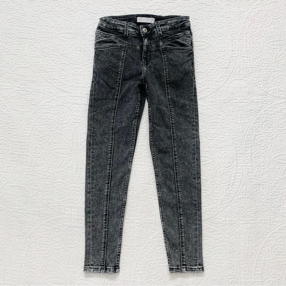 Zara Kids' The Seamed‎ Skinny Jeans, Distressed Black